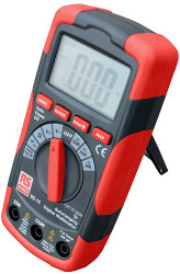 Multimetr cyfrowy przenośny True RMS: Nie Prąd przemienny, napięcie przemienne, prąd stały, napięcie stałe,