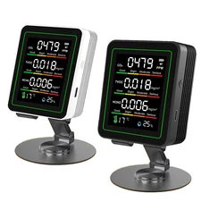 Zaktualizuj monitor jakości powietrza 5w1 Wifi APP Wykrywacz CO2 HCHO formaldehydu Czujnik o wysokiej dokładności Temperatura Wi