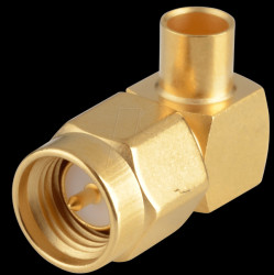 R125154000W SMA-plug, RG402, angled, solderable