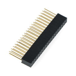 Gniazdo żeńskie 2x20 raster 2,54mm dla Raspberry Pi 4B/3B+/3B/3 - długie piny 10mm