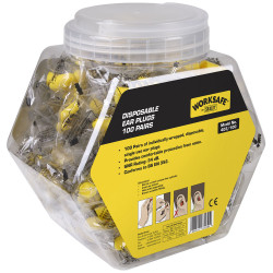 Worksafe 403/100 Ear Plugs Disposable - 100 Pairs