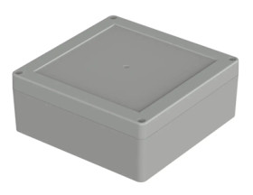 ABS enclosure, (L x W x H) 149.9 x 149.9 x 60 mm, light gray (RAL 7035), IP66, 07515156