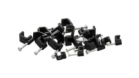 Uchwyt Kabla Płaskiego Flop Knp-4 Czarny Uv /Opakowanie 100Szt/