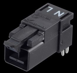 890-812/011-000 Mini PCB plug, for perfboard, angled, 2-pole