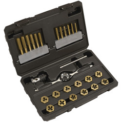 Sealey AK3026IMP Premier Hexagonal Tap &amp; Die Set 26pc Hexagonal