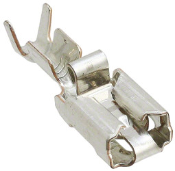 Konektor płaski Żeński 6.35 x 0.81mm długość 22.3mm Izolacja: Nieizolowane Srebro