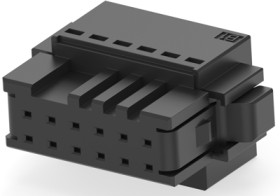 Socket housing, 12 pole, pitch 3.5 mm, straight, black, 1-1871940-6