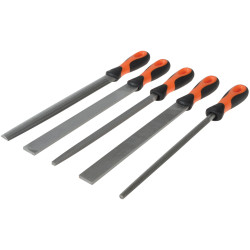 Bahco 1-478-10-1-2 250mm (10in) ERGO Mixed Cut File Set (5 Piece)