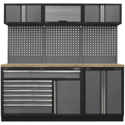 Sealey APMSSTACK11W Superline Pro 2.04m Storage System - Pressed Wood Worktop