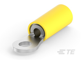 Zacisk oczkowy Ø , M3.5 (#6) izolowany Żółty TE Connectivity