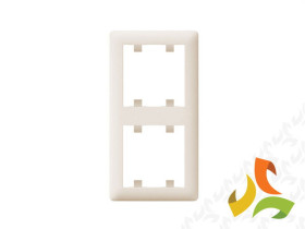 LUMINA SOUL Ramka 2 podwójna pionowa kremowa WL5121 HAGER