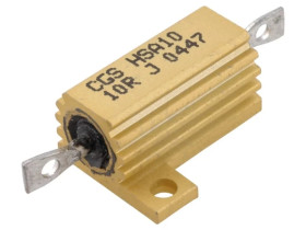 Rezystor drutowy z radiatorem przykręcany 16W 10 Ohm 0-1625966-4