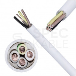 Kabel instalacyjny YDY 4x1,5mm2 biały 450/750V drut Elektrokabel