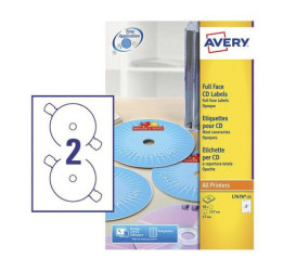 Avery CD labels w/software guide,114.5mm