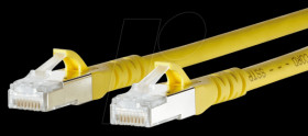 1308453077-E Patch cord RJ45 Cat.6A AWG26 S/FTP LSHF 3.0 m yellow