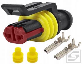 Złącze hermetyczne 2-DR.KPL wtyk 1.5mm2 AMP TYCO 2PIN SUPERSEAL;IP67