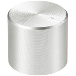 TruComponents 320027 Control knob + marking Silver (Ø x H) 15mmx13mmAlu/Plastic