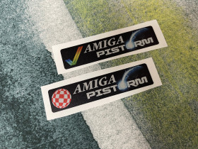 Amiga 2000 PiStorm 'Check' &amp;amp; 'Boing' badge