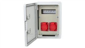 Rozdzielnica Budowlana Rb-250 8M - Gniazda 2X16a 5P, /8 Modułów/