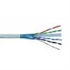 Przewód kat.6 F/UTP linka ekran, wewnętrzny, szary,PVC 4x2x26AWG 305m