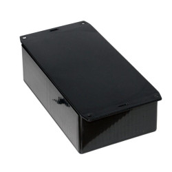 1591EF2BK Hammond Multipurpose Black FRABS Enclosure Flanged Base 190 x 110 x 61mm
