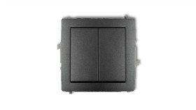 Deco Mechanizm Łącznika Zwiernego Żaluzjowego (Dwa Klawisze Bez Piktogramów)...