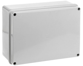 Puszka natynkowa gładka z pokrywą seria 410 IP56 190x110x70 szara EC410C6