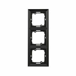 Opal Ramka potrójna kolor czarny matowy Ra-3Op CZ