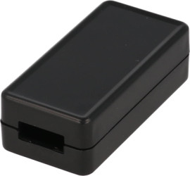 ABS miniature enclosure, (L x W x H) 50 x 25 x 15 mm, black (RAL 9005), IP54, 1551USB2BK