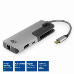 USB-C to HDMI multiport adapter with ethernet and USB hub