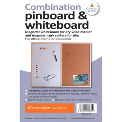 Cathedral Products WALWBCO60 Whiteboard &amp; Cork Boards Combination 60 x 80