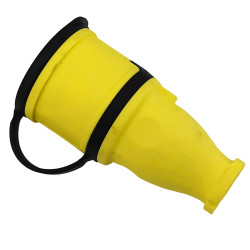 Gniazdo przenośne proste 16A 230V 2P+Z żółte Schuko 3101-304-0700