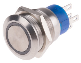 Nasadka przełącznika Chwilowy SPDT średnica wycięcia 19.2mm, montaż panelowy RS PRO