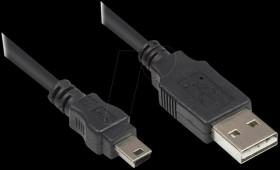 3310-EU01 USB 2.0 EASY male A &gt; male mini-B, 1m