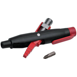 NWS 2005-5-SB Enclosure Key Zinc Die-Cast Black/Red 1 Pc.