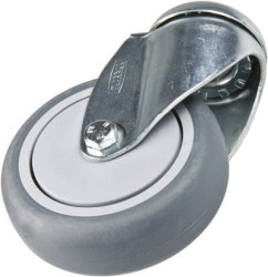 Koło samonastawne średnica kabla 100mm Pojedyncza śruba Tente 100kg wysokość całkowita 135mm