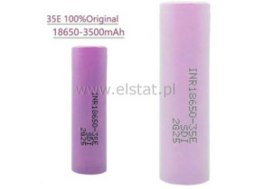 Akum. 3500mAh 18650 Li-Ion 3.7V; prąd 20A