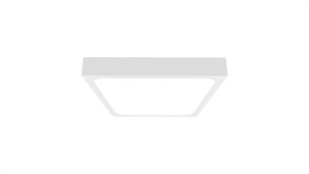 Plafoniera Led 18W 1800Lm 4000K Ip44 Kwadrat Mleczny Biała Ramka Z...