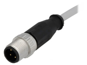 Złącze M12 męskie proste 1,5m 4-PIN 21348400484015