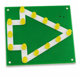 Pulsująca strzałka LED. Zestaw DIY do nauki lutowania elementów SMD AVT EDU800
