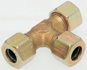 Złączka hydrauliczna, Złacze A: Stożek męski 24° DIN, Złacze B: Stożek męski 24° DIN, Stal, 400 barów