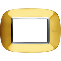 AXOLUTE Ramka owalna 3-modułowa złoty połysk HB4803OR