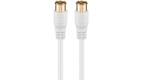 Kabel Przyłączeniowy Sat (80 Db), Szybkozłączka F, Podwójne Ekranowanie -...