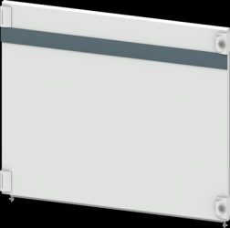 Headroom door, rectangular, sheet steel, (W x H x D) 800 x 675 x 25 mm, light gray, 8PQ2067-8BA01