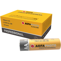 AgfaPhoto 110-853482 Professional AA Batteries 1.5V Alkali 10 Pack