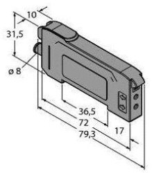 Czujnik światłowodowy Turck DF-G1-PR-Q7 3086290 1 szt.