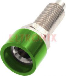 GNIAZDO LABORATORYJNE 4MM NIEIZOLOWANE ZIELONE 3113