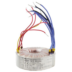 Transformator toroidalny 80VA Indel TSTL 80/002 115V/230V (280V, 3.15V-0-3.15V, 3.15V-0-3.15V) do wzmacniaczy lampowych