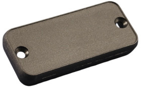 Aperture, ABS, (L x W x H) 129.01 x 55.12 x 10.49 mm, black, for series 1455Q, 1455QPLBK