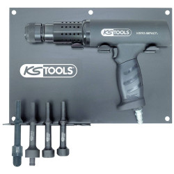 KS Tools 515.3880 Vibro-Power Pneumatic Chisel Hammer Set, 6 Pcs